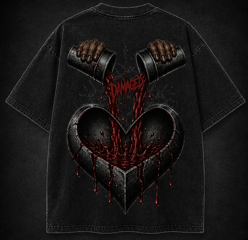 Damaged~"Bleeding Heart" Tee (Preorder)