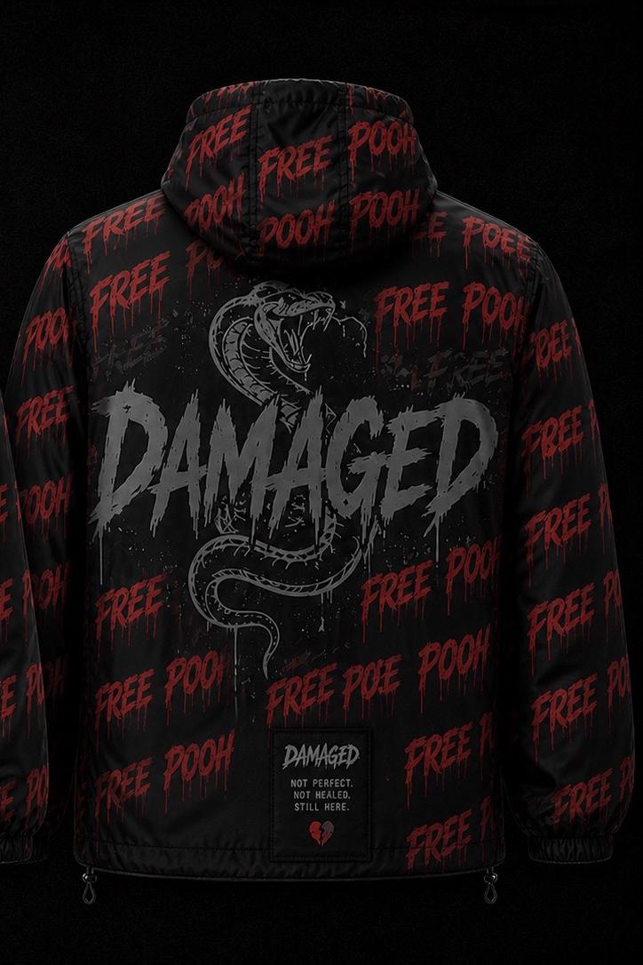 Damaged "Free Pooh" Windbreaker (Red Edition)